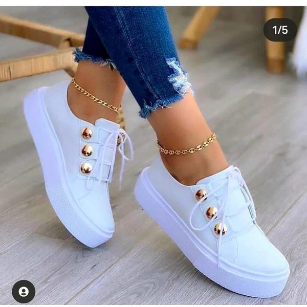 NajgoręTsze Damskie Obuwie BiałE Trampki Moda Damska Wiosenne Letnie PłóCienne Trampki Damskie Platformy Buty Wulkanizowane 39 White-image