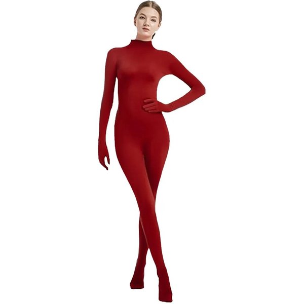 Kostium Zentai Na CałE CiałO Dla DorosłYch Damski Spandex Druga SkóRa ObcisłE Kostiumy Kostium Cosplay Na Imprezę Halloween Jednolity Kolor 170 Brown-image