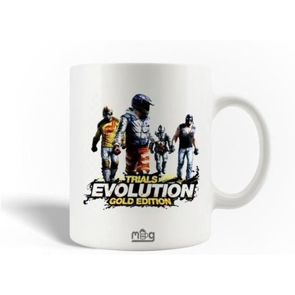 Taza De CeráMica - Trials Evolution - 30Cl - Blanco - Apta Para Lavavajillas - Redonda-image