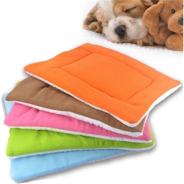 Color Aleatorio Lindo Acogedor Mascota Perro Cama Suave Colchoneta Felpa 45*35Cm Cama Suave Para Perro CojíN Para Mascota Invierno Mascota-image