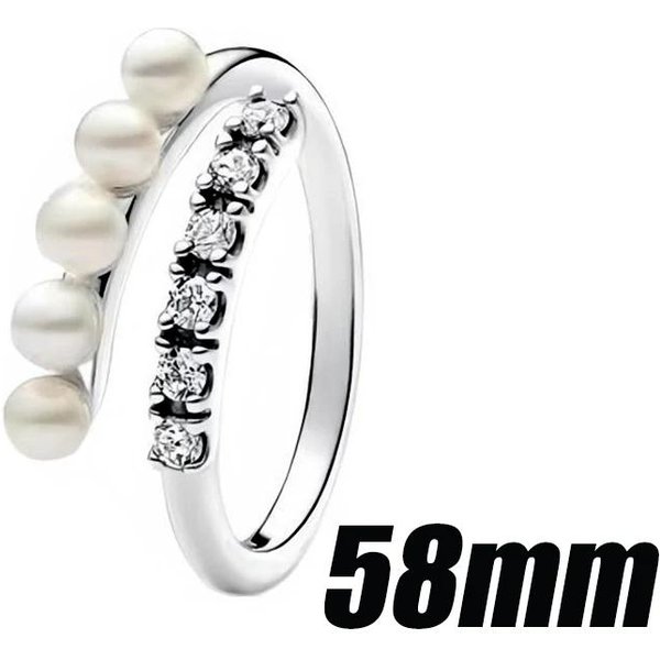 Juego De JoyeríA De Plata De Ley 925 Con Perlas Y Cuentas Brillantes, Pulsera, Pendientes, Collar Para Mujer, Exquisito, Simple, Apilable, Regalo-image