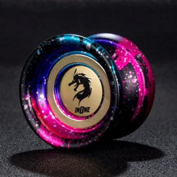 Yoyo Profesional MáGico Yoyo De Metal Con 10 Rodamientos De Bolas AleacióN De Aluminio Alta Velocidad Yoyo No Responde Juguetes CláSicos Para NiñOs Blue-image