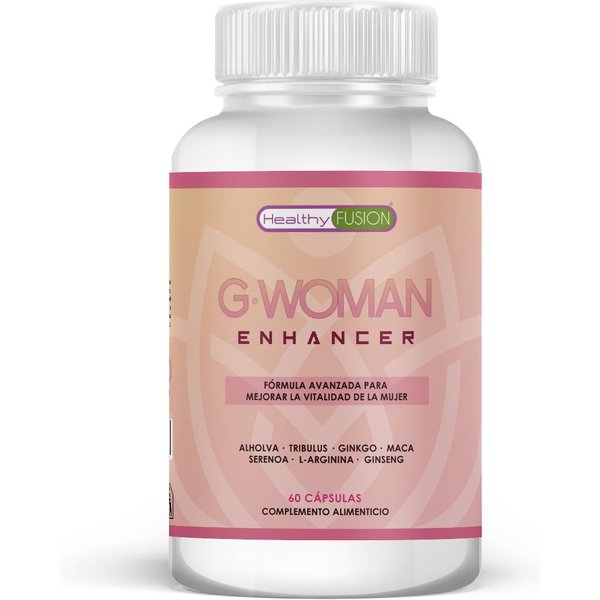 Healthy Fusion G Women | Potente Activador Y Estimulante 100% Para Mujeres | Maca, Tribulus, Ginseng, Ginkgo | 60 CáPsulas-image