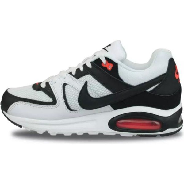 Nike Air Max Command Blanco Negro Zapatillas Para Hombre Max-Naranja 629993-103 39 White-image