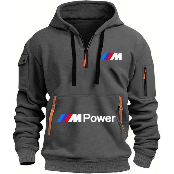 Sudadera Informal Para Hombre Con MúLtiples Bolsillos Con Cremallera En La Manga Para OtoñO E Invierno M-image