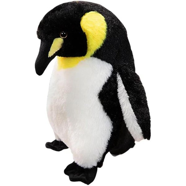 Urocza Puszysta Symulacja Pluszowa Zabawka Kawaii Pingwin Peluche Realistyczna Lalka ZwierzęCa Dekoracja Domu Prezenty Urodzinowe Dla Dzieci 35Cm-image