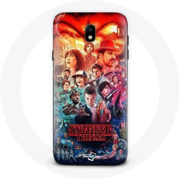 Funda Para Samsung Galaxy J3 2017 Stranger Things Teaser Temporada 4 PóSter Personajes Arte-image
