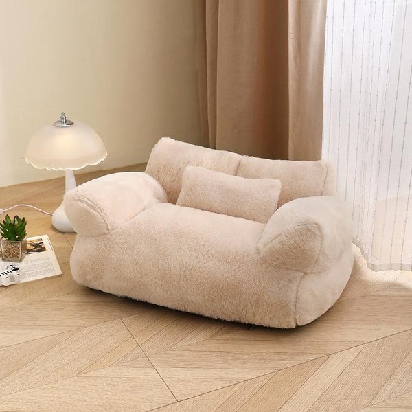 Caseta PequeñA Para Perros Caseta Grande Para Gatos De Cuatro Estaciones Sofá Para Gatos Desmontable Y Lavable Suministros Para Mascotas Cama Grande Para Perros Para Mascotas M 55*38*28Cm-image