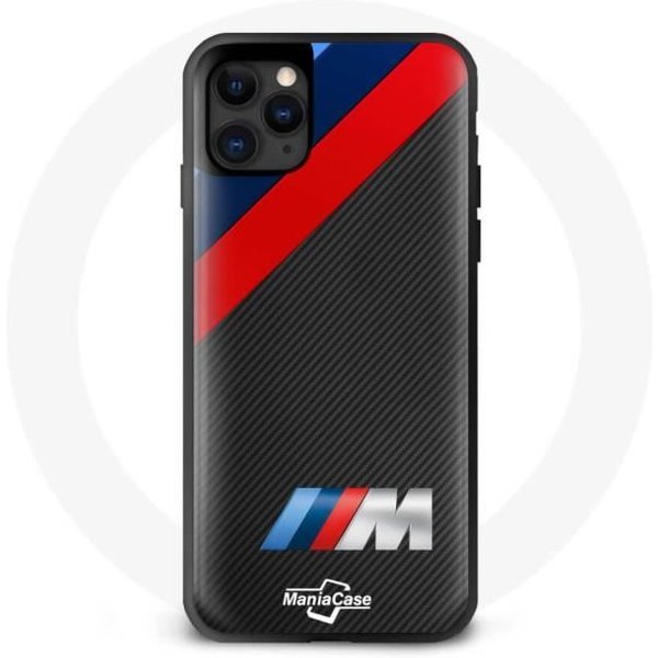 Funda Iphone 13 Pro - Maniacase - ColeccióN Bmw M - Negra - Logo Bmw - ProteccióN Contra Golpes Negro-image