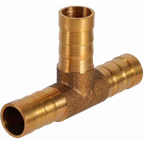 MosiężNy TróJnik 3-DrożNy ZłąCzka Do WężA Paliwowego 12Mm Do Przewodu SprężOnego Powietrza Oleju Gazu-image