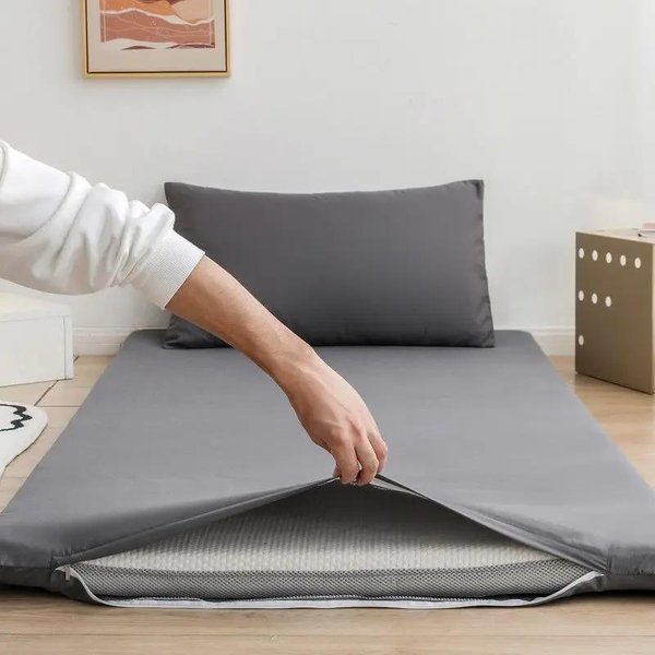 Funda Protectora De ColchóN Totalmente Cerrada Con Cremallera Para Estudiante Bebé Cama Individual Doble Almohadilla Protectora 90/150Cm Wasart 360° 100X200Cm 1Pc-image
