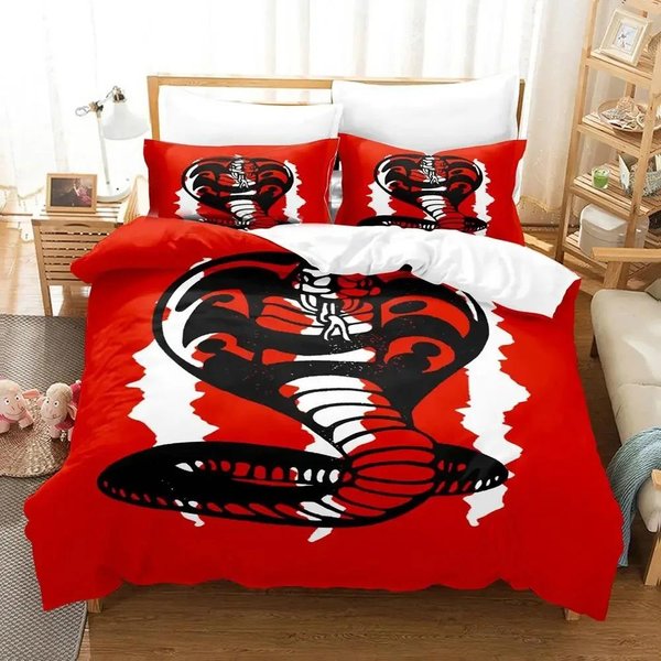 Paquete De Ropa De Cama Karate Kid NiñOs NiñAs TamañO Individual TamañO Queen Funda NóRdica Funda De Almohada Cama NiñOs Adulto Moda Textil DoméSticoextile EU Single 135X200Cm-image