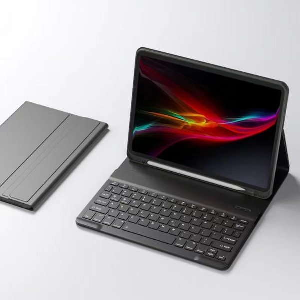 Etui Z Odpinaną Klawiaturą Bluetooth Do Samsung Galaxy Tab S7 11 SM-T870 SM-T875 T878 Pokrowiec Samsung Tab S8 11 SM-X700 X706 Polski Keyboard-image