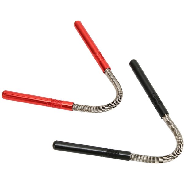 2 Piezas Removedor De Vello Facial Resorte Antideslizante Acero Inoxidable Depilador Facial Herramienta De DepilacióN Con Hilo Para Barbilla Mejilla Rojo Negro-image