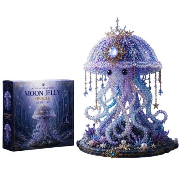 Mitologiczny Ocean Zestaw Do Tworzenia BiżUterii DIY Dla PocząTkująCych, Zestaw Do Tworzenia ZwierząT 3D Z KoralikóW Z Instrukcjami, Unikalne Wzory ZwierząT Morskich Z KoralikóW I Przewodnik Po Wzorach, B-image