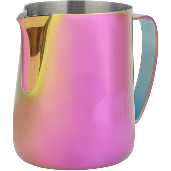 ZagęSzczony Stal Nierdzewna 304 Dzbanek Do Spieniania Mleka Do Kawy Kubek Spieniacz Dzbanek Akcesorium Do Kawy Latte Art 400Ml Pink-image