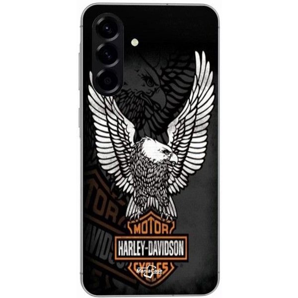 Funda - Harley-Davidson - Samsung Galaxy A26 - Silicona - Flexible - Logo áGuila Negro-image