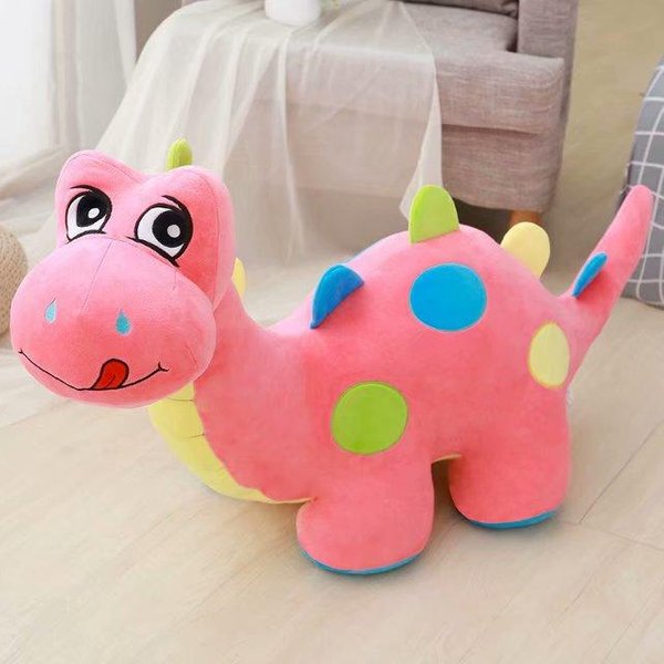 Juguete De Peluche De Dinosaurio Lindo 28/46 Cm Relleno Verde Azul Rosa Dino De Pie MuñEco T-Rex CompañEro Regalo 28X18Cm-image