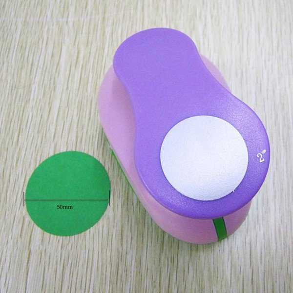 Perforadora Circular De 8/15/25/38/50 Mm, Perforadora De Relieve Para Bricolaje, MáQuina Para Hacer áLbumes De Recortes, Cortadora De Papel De Colores, Perforadora De Agujeros Para Manualidades, Cortadora Redonda Purple-image