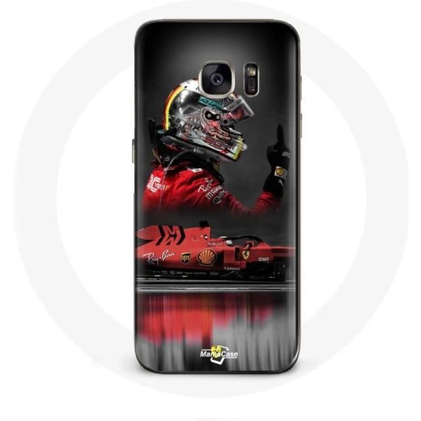 Funda - Maniacase - Samsung Galaxy S7 Edge - FóRmula 1 - Sebastian Vettel - Roja Rojo-image
