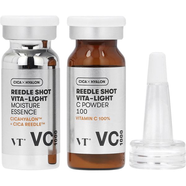 VT Cosmetics, Reedle Shot Vita- Light, Esencia Tonificante, Kit De 2 Piezas White-image