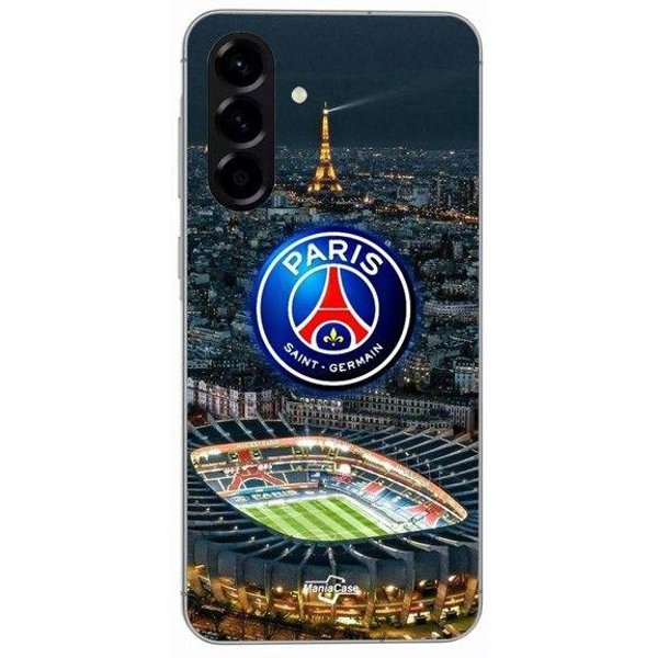Funda - Maniacase - Samsung Galaxy A36 - Silicona - Flexible - Logo Psg Noche Eiffel Negro-image