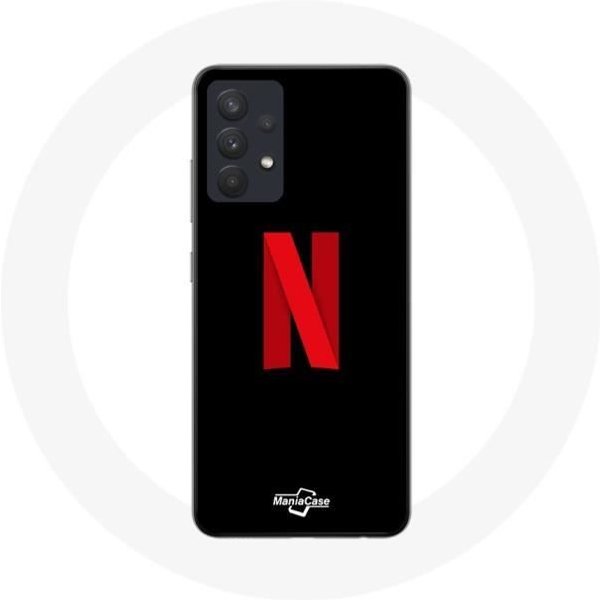 Funda Para Samsung Galaxy A13 5G Logo De Netflix Rojo Fondo Negro-image