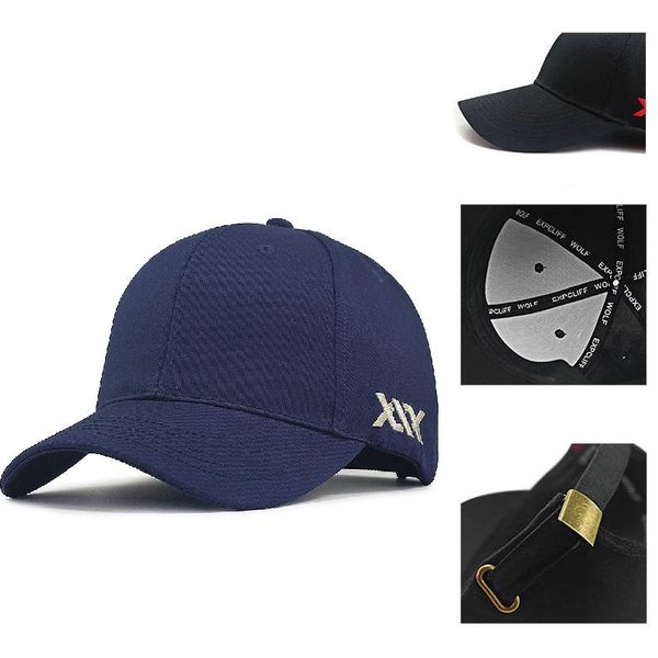 56-61Cm 62-68Cm DużA GłOwa XXL MężCzyzna BawełNiana Siatka Czapki Baseballowe DużY Rozmiar Oversize Snapback Kapelusz Letni Plus Size Czapka Trucker Unisex 56-61Cm Black-image