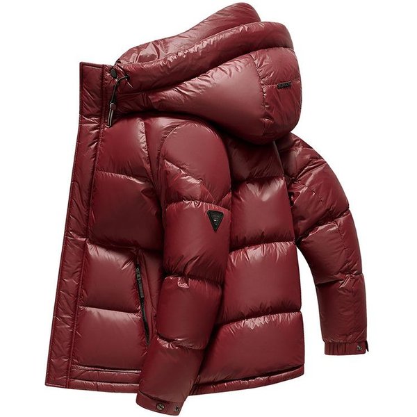 Zimowa Nowa Kurtka Puchowa Z Kapturem MęSka Gruba KróTka MłOdzieżOwa Kurtka Puchowa Arctic Outdoor Down Jacket M Black-image