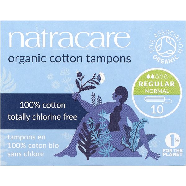 Natracare, Tampones De AlgodóN OrgáNico, TamañO Normal, 10 Tampones-image