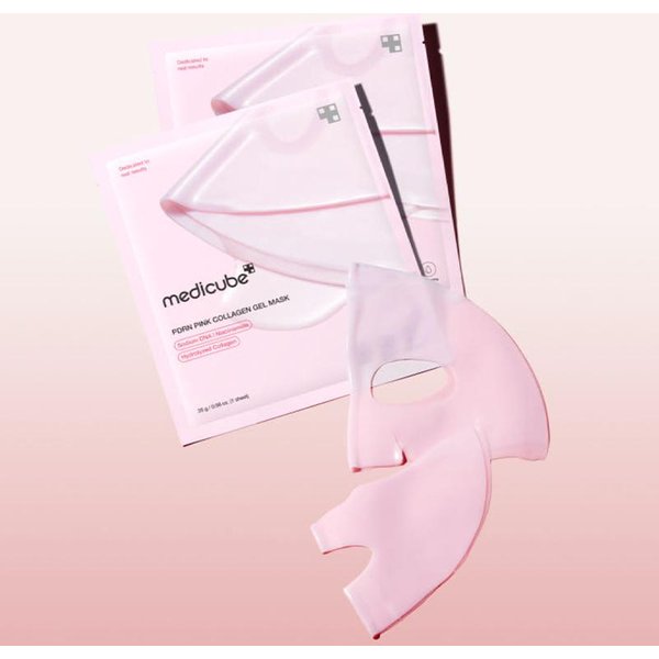 Mascarilla En Gel Rosa De ColáGeno Pdrn Medicube (4 Hojas / 1 Caja)-image