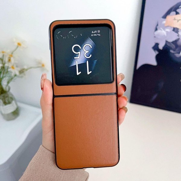Etui Na Telefon Moto Razr 50 Ultra Z Twardą Skorupą Ze SkóRy PU Dla Motorola Razr 50 Ultra Razr 50 ŚRodki ZapobiegająCe Upadkom Pokrowiec Ochronny Moto Razr 50-image