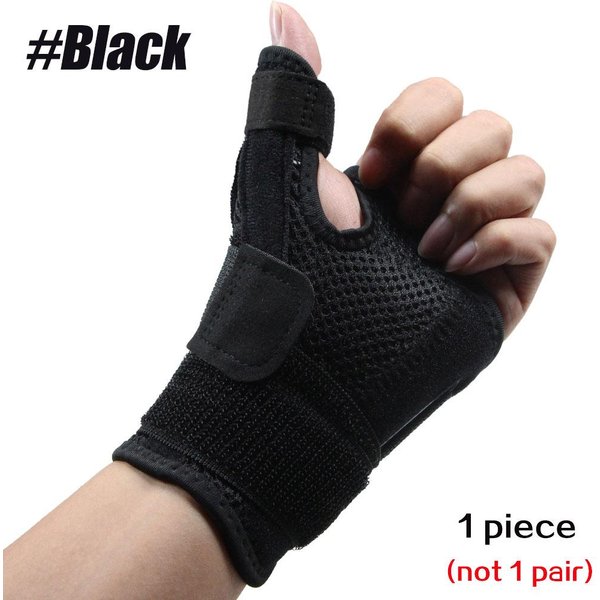 FéRula De Pulgar Y MuñEca Spica Para Tenosinovitis De De Quervain Artritis Dolor CMC Alivio Mano Izquierda Derecha Hombres Mujeres Negro-image