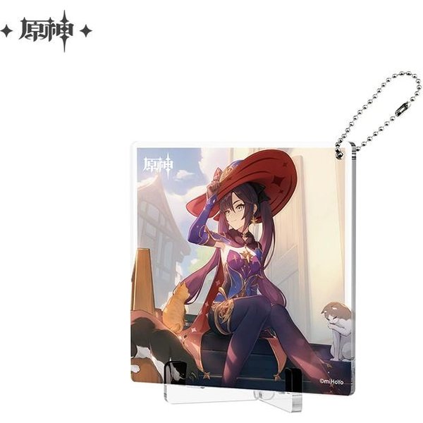 Sunsyea Genshin Impact Merchandising Oficial Mihoyo Original AutéNtico Serie De CumpleañOs Posavasos Llavero Soporte Wanderer Alhaitham In Stock White-image