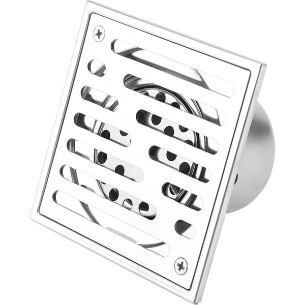 DesagüE De Suelo Para BañO, Cuadrado, De Acero Inoxidable, Antiolor, Con Compuerta De DesagüE Para Ducha, TamañO Grande-image