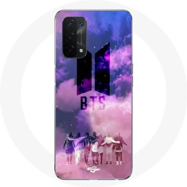 Funda - BTS - Oppo A54 5G - Flexible - Kpop - Logo Blanco-image