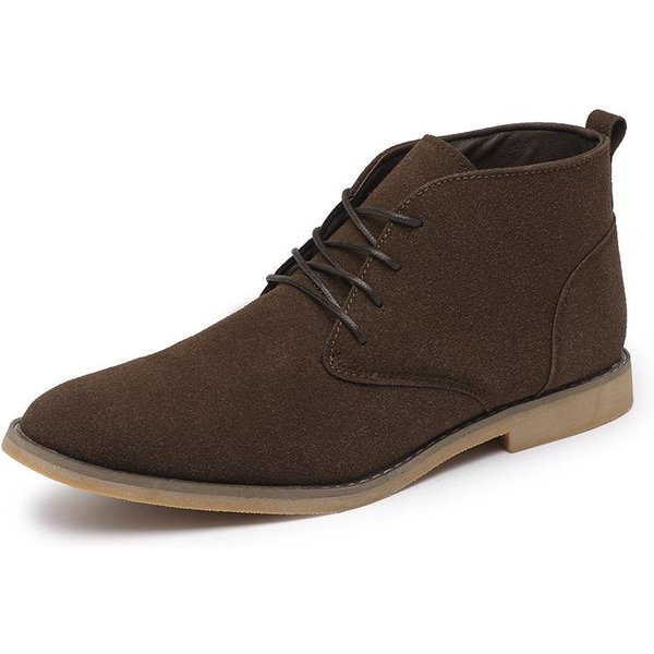 Retro MęSkie Wysokie Buty SkóRzane Na Co Dzień Buty Ze Szpicem, DużE Rozmiary 39-46 45-image
