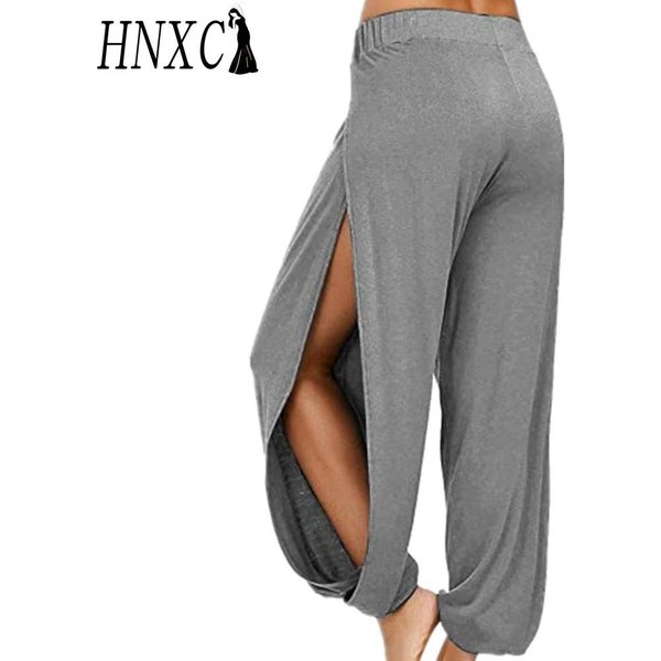 Pantalones Capri Casuales De Moda Para Mujer Hnxc Con Estampado De Color SóLido L-image