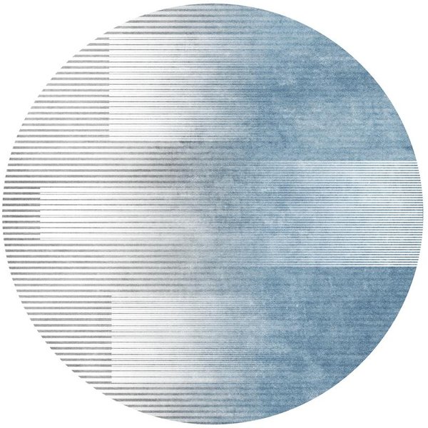 Minimalistyczny Styl WystróJ Sypialni OkrąGłY Dywan Dywany W Kolorze Gradientowym Do Salonu Zmywalna Mata PodłOgowa Do Pokoju Dziennego Domowy Dywan AntypośLizgowy 100X100Cm-image