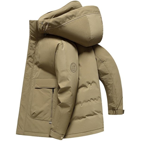 Chaqueta De PlumóN Gruesa Para Exteriores Invierno Nuevo Para Hombre A Prueba De FríO Y CáLida Con Capucha Chaqueta De PlumóN De Pato Blanco Para Hombre L-image