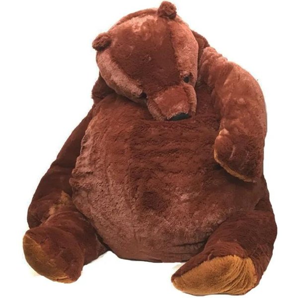 Oso Pardo Gigante De Peluche De 40 A 100 Cm, Juguete De Peluche Suave, Regalo De CumpleañOs About 35-40Cm-image