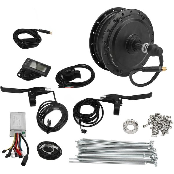 Controlador De Motor De Rueda Libre De TraccióN Trasera 36V 500W Kit De Panel GD01 Kit De ModernizacióN Para Bicicleta De MontañA For 20In Rim Spokes-image
