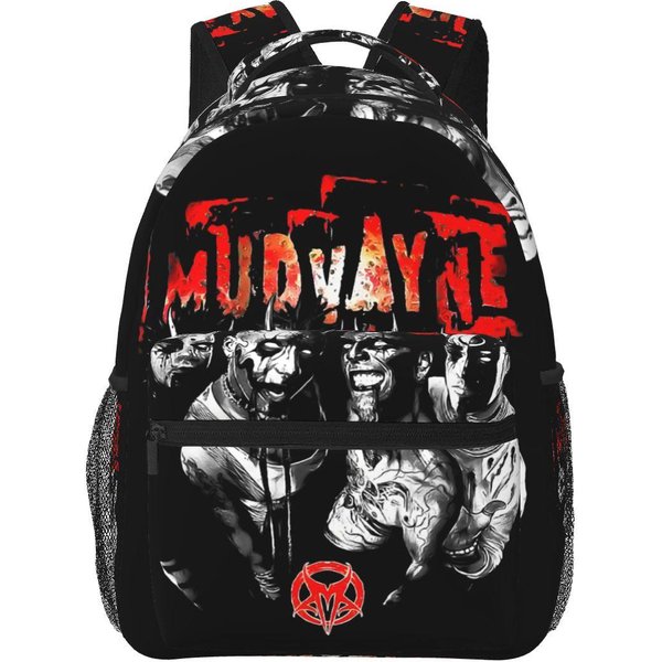 Mochila De La Banda Mudvayne ArtíStica Para Estudiantes NiñOs NiñAs Bolso Para Libros Bolso Escolar Infantil Bolsos De Hombro Para PortáTil Para Hombres Mujeres One Size-image