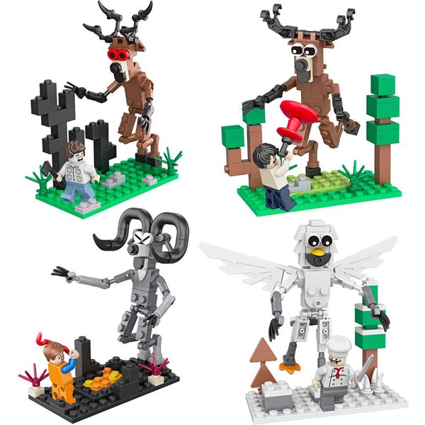 Najnowsza Kolekcja KlockóW 99 Nocy W Lesie Z Jeleniem 99 Nocy W Lesie Klocki Z Jeleniem Montaż Miniaturowe Zabawki Dla Dzieci Halloween Green-image