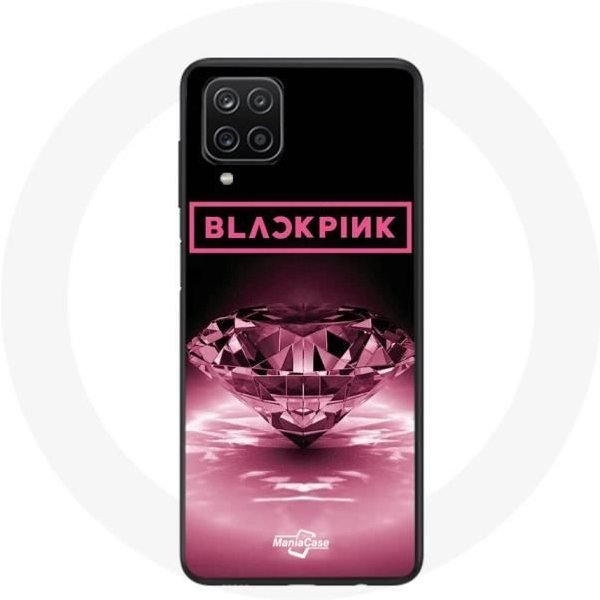 Funda - Maniacase - Samsung Galaxy A42 5G - Logo Blackpink - Fondo De Pantalla Diamante - Flexible Color Rosa-image