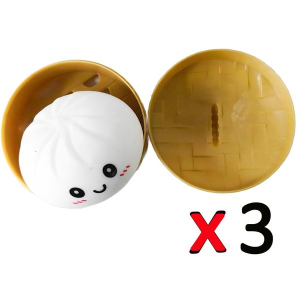 Gigantyczny PierożEk Squishy, Jumbo PierożEk Squishy Zabawka Ze Parowarem, Zabawka Do śCiskania łAgodząCa LęK Do Dekompresji I Zabawy Sensorycznej-image