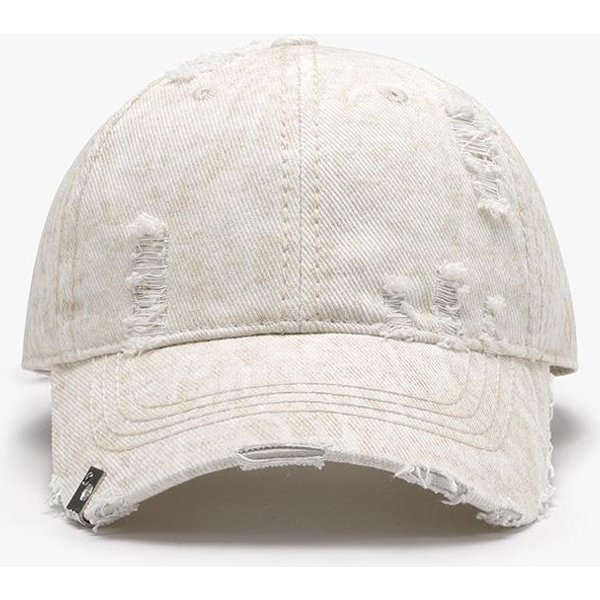 Niestandardowa Czapka Bejsbolowa Z Logo, Postarzana, Vintage, Prana, Podarta, BawełNiana Czapka Typu Dad hat , PostrzęPiony Daszek, Y2K, Streetwear, Kapelusz PrzeciwsłOneczny Dla MężCzyzn I Kobiet (56-60Cm) Beige-image