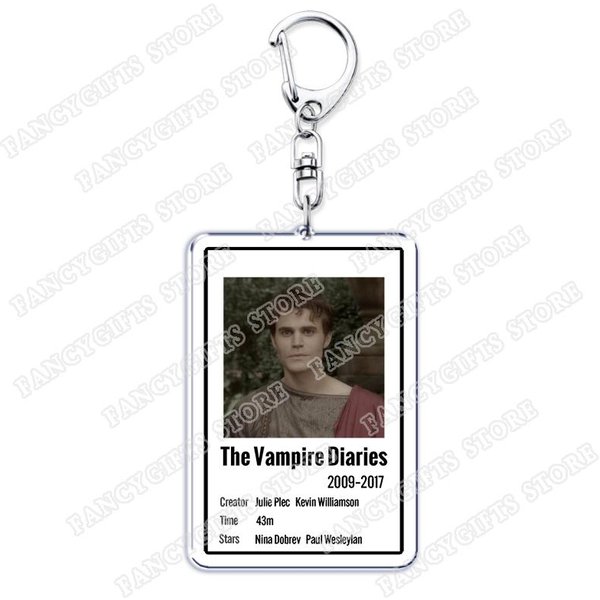 Bambolki Do Kluczy Z Serialu PamięTniki WampiróW Dla Kobiet Akcesoria Torba Damon Stefan Salvatore Elena Gilbert Breloczek BiżUteria Prezenty Dla FanóW-image