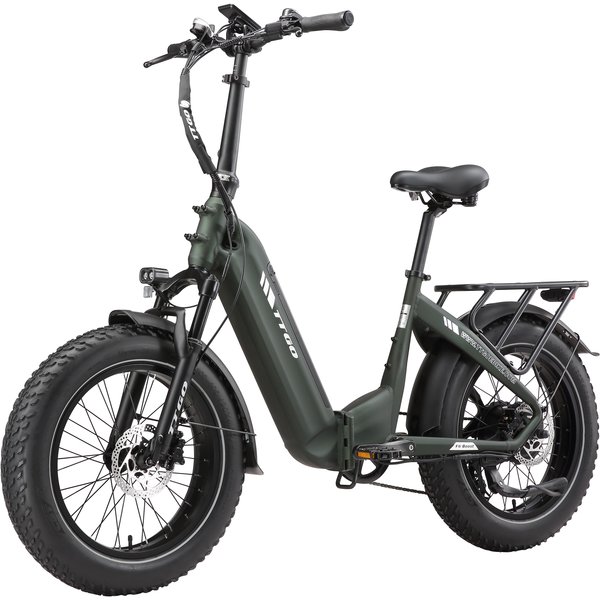 Bicicleta EléCtrica Ttgo F6 Boost – Motor De 250W – BateríA De 48V 18Ah – Frenos De Disco HidráUlicos – Ruedas Fat De 20×4.0 Pulgadas – 7 Velocidades Shimano – Bicicleta Plegable-image