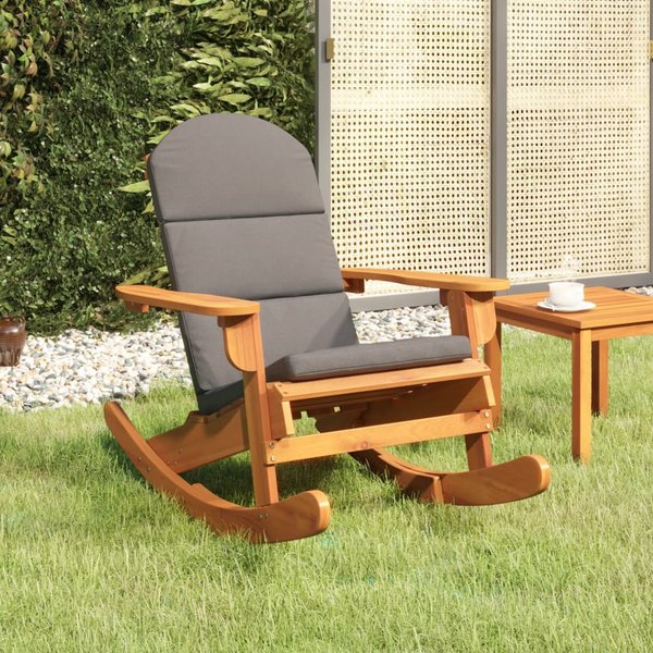 Vidaxl Fotel Bujany Adirondack Z Poduszkami, Lite Drewno Akacjowe-image
